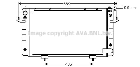 AVA QUALITY COOLING Радиатор, охлаждение двигателя AU2099